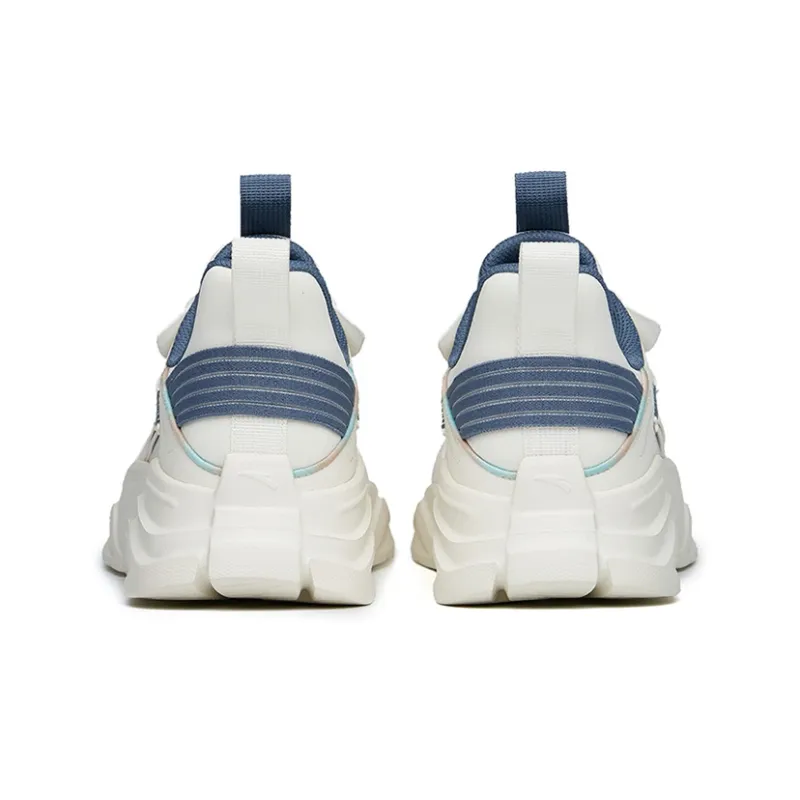 Anta Life Collection Cushioning, Slip Resistant, And Abrasion Resistant Low Top Sports Casual Shoes Blue White-3