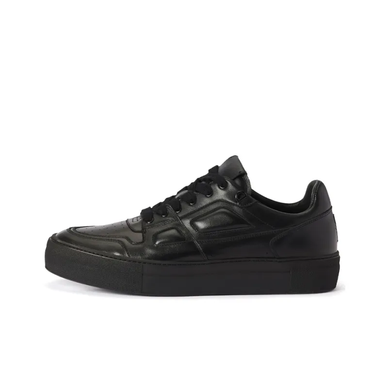 AMIPARIS Low Top Stylish Skateboarding Shoes Unisex Black-0