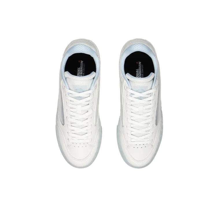 LiNing Wave 180 Low Slip Resistant, Abrasion Resistant, Lightweight Low Top Skateboard Shoes Men's Frost White-3