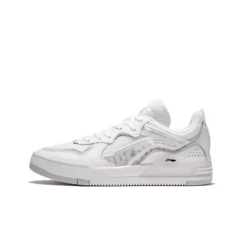 LiNing Wave Lightweight And Breathable Low Top Skateboard Shoes White