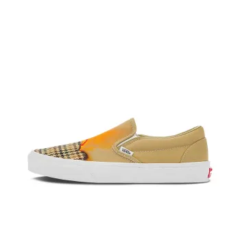 Vans Slip on Low Tops Casual Shoe Unisex Brown Yellow