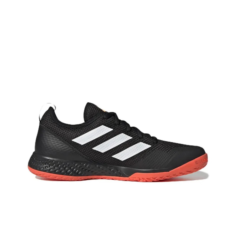 Adidas Courtflash Tennis Low Top Tennis Shoes Men's Black-1