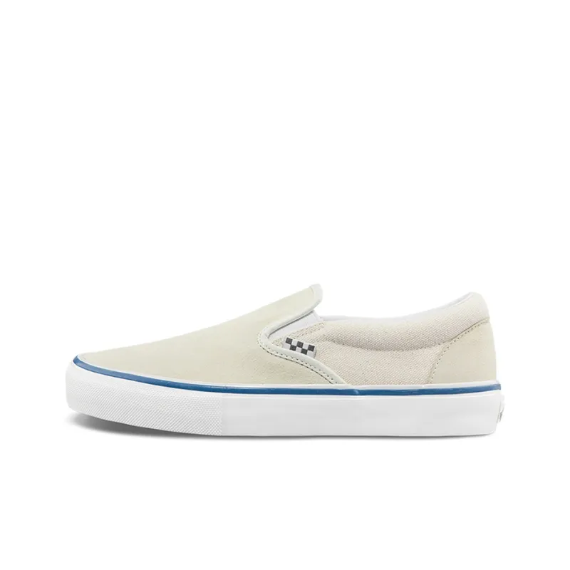 Slip On Skate Vans 'Raw Canvas   Classic White'-0