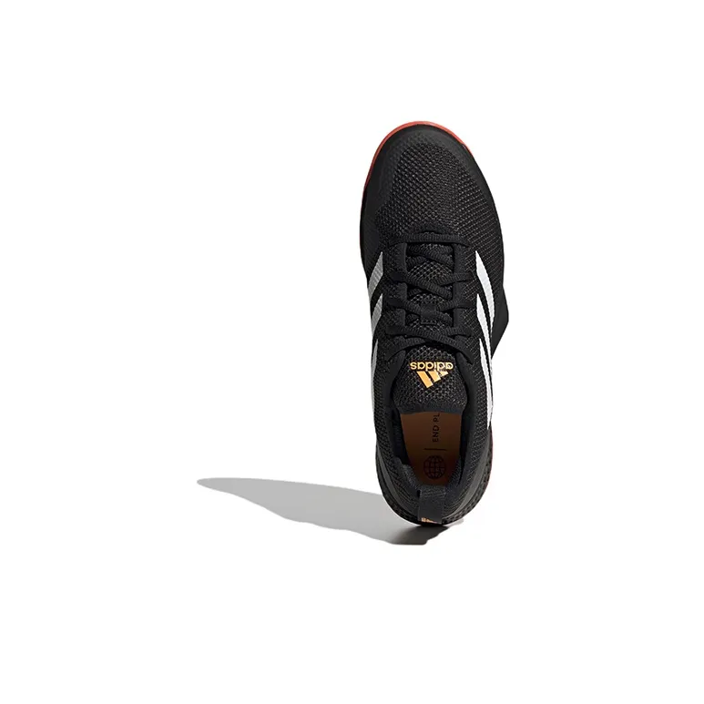 Adidas Courtflash Tennis Low Top Tennis Shoes Men's Black-4