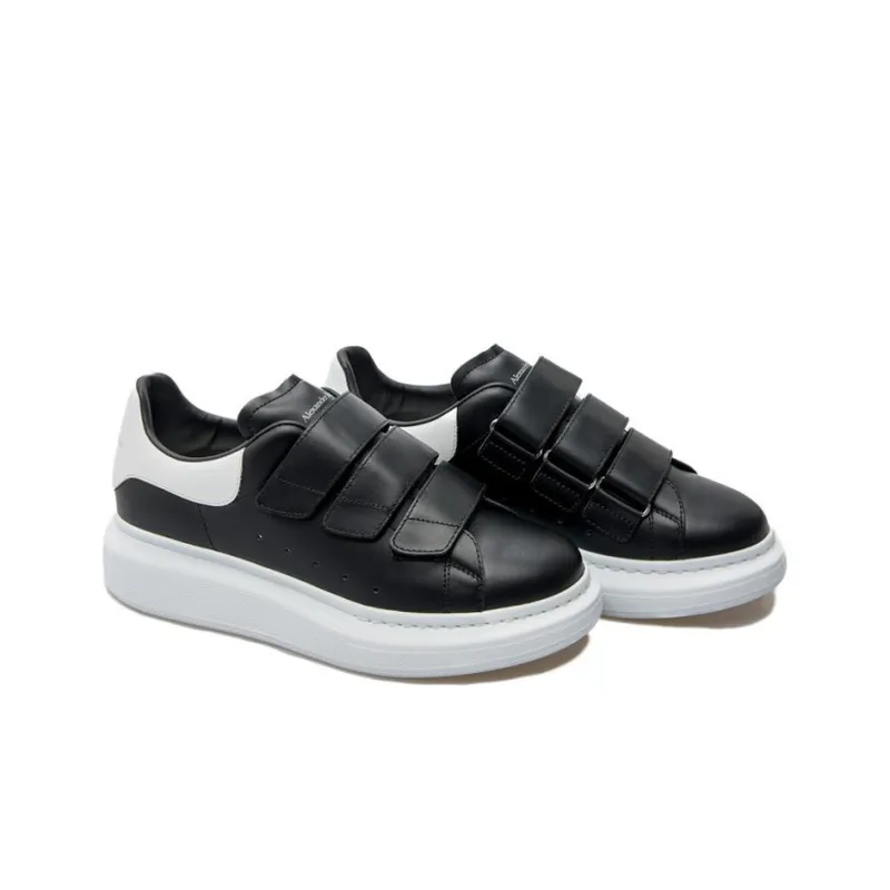 Alexander McQueen Low Top Stylish Skateboarding Shoes Women's Black-3