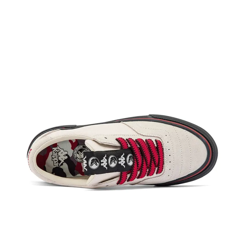 COPPOLELLA x Kappa Low Top Skateboard Shoes Unisex White Black-5