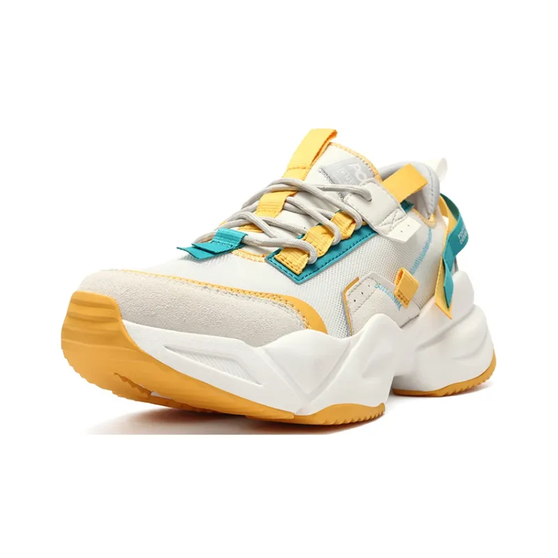 Pony Casual Shoes Unisex Low Top White/Light Yellow/Green-1