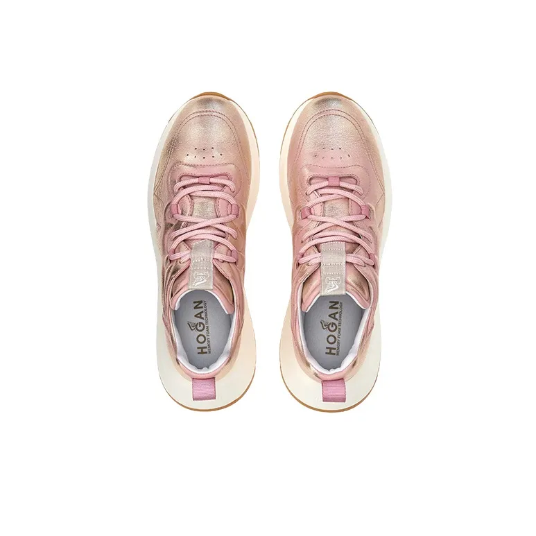 HOGAN H585 Low Top Casual Shoes Women's Pink-3