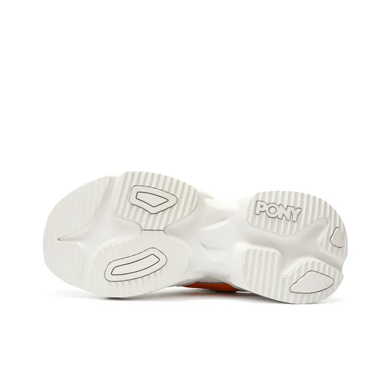 Pony Casual Shoes Unisex Low-Top White/Light Tea Brown/Orange-4