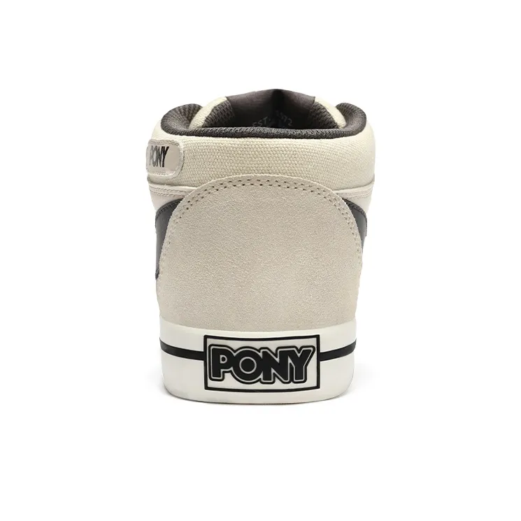 PONY Atop Breathable Low Top Skateboard Shoes Women's Greige-2