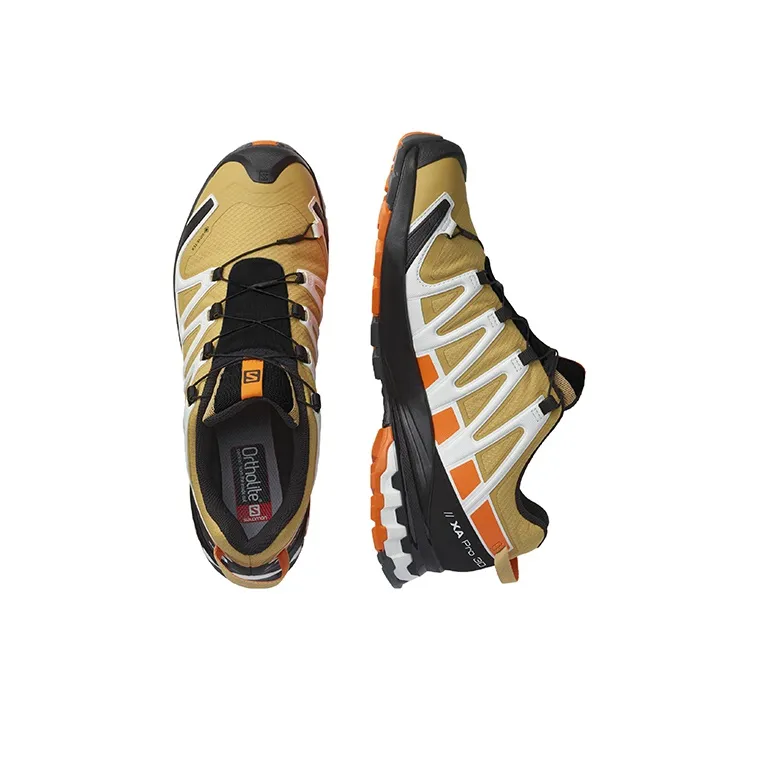 SALOMON XA Pro 3D V8 Anti-Slip And Wear-Resistant Breathable Low-Top Trail Running Running Shoes Men's Ginger Yellow-2