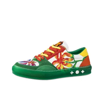 LOUIS VUITTON Ollie Richelieu Low-Top Stylish Skateboarding Shoes Men's Green