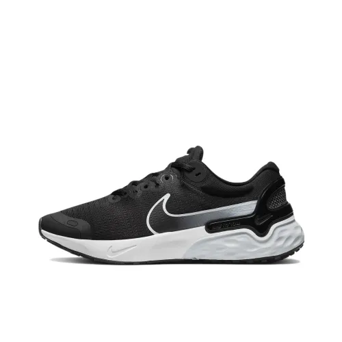 Nike Renew Run 3 Running Shoes Men Low-Top Black/White