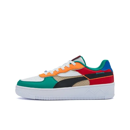 361° Lightweight Anti Slip Low Top Skateboard Shoes Men's White Multicolor