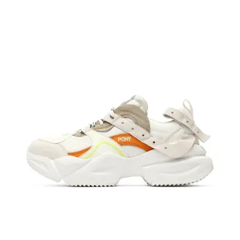 Pony Casual Shoes Unisex Low-Top White/Light Tea Brown/Orange