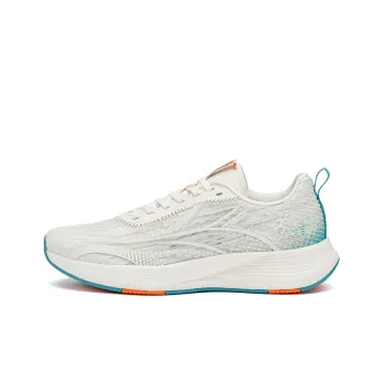 361° Feather Abrasion Resistant Low Top Running Shoes Men's White Green