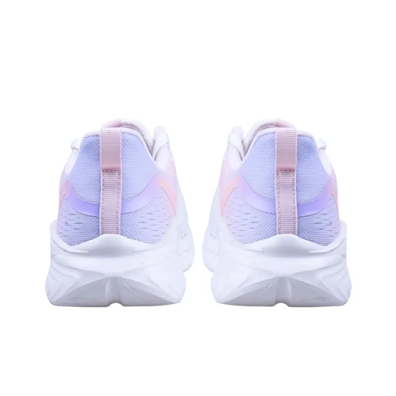 XTEP Anti Slip Wear Resistant Breathable Lightweight Low Top Running Shoes Women's Pink White-3