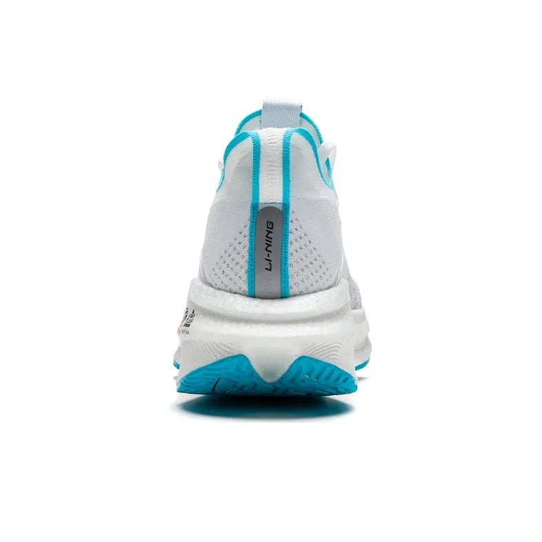 LiNing Jueying Essential 䨻 Cushioning Anti Slip And Wear Resistant Low Top Running Shoes White Blue-5