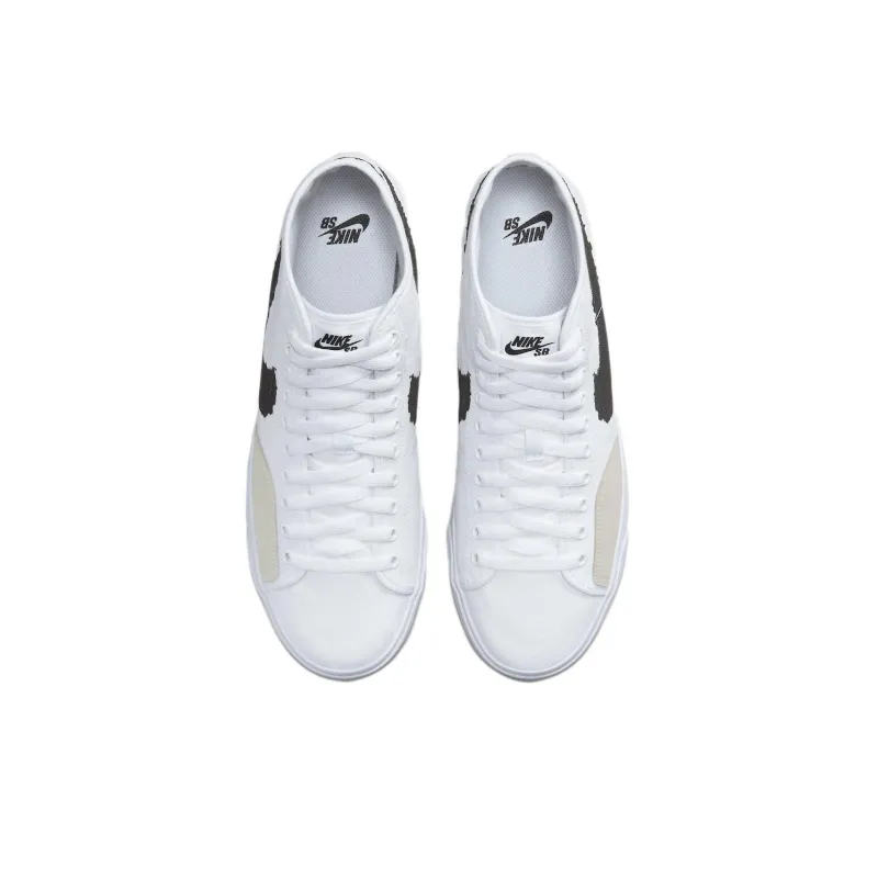 Nike Sb Blazer Court Mid Prm White Black-3
