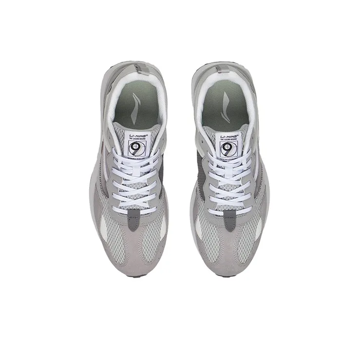 LiNing Fangyuan Classic Anti Slip Wear Resistant Low Top Sports Casual Shoes Men's Gray-3