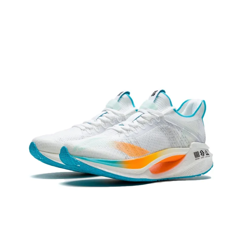 LiNing Jueying Essential 䨻 Cushioning Anti Slip And Wear Resistant Low Top Running Shoes White Blue-2