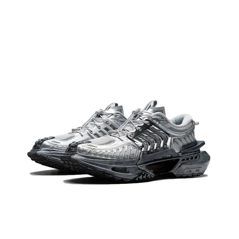 LiNing Xuankong Slay Anti Slip Wear Resistant Low Top Sports Casual Shoes Men's Gray Silver-2