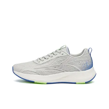 361° Feather Abrasion Resistant Breathable Low Top Running Shoes Men's Gray Blue