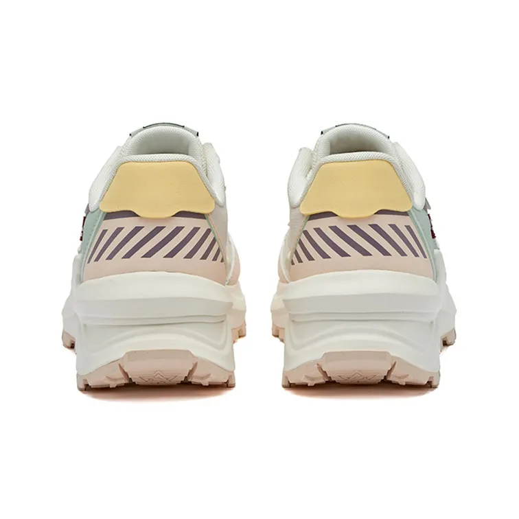 361° Long Wind Casual Shoes Women's Low Top Cucumber/Pink/Ivory White-3