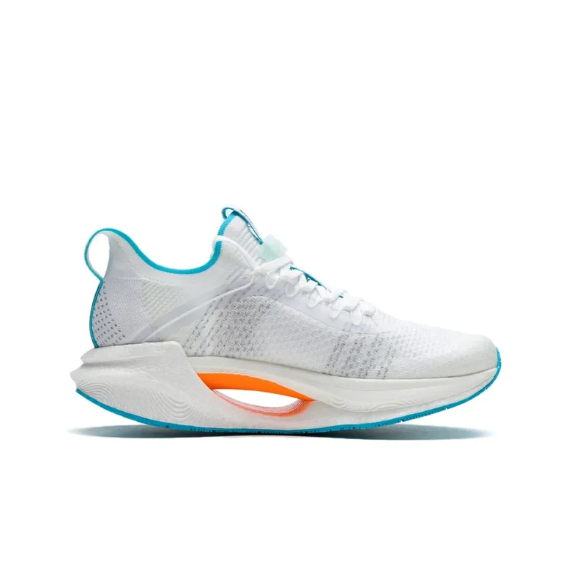 LiNing Jueying Essential 䨻 Cushioning Anti Slip And Wear Resistant Low Top Running Shoes White Blue-1