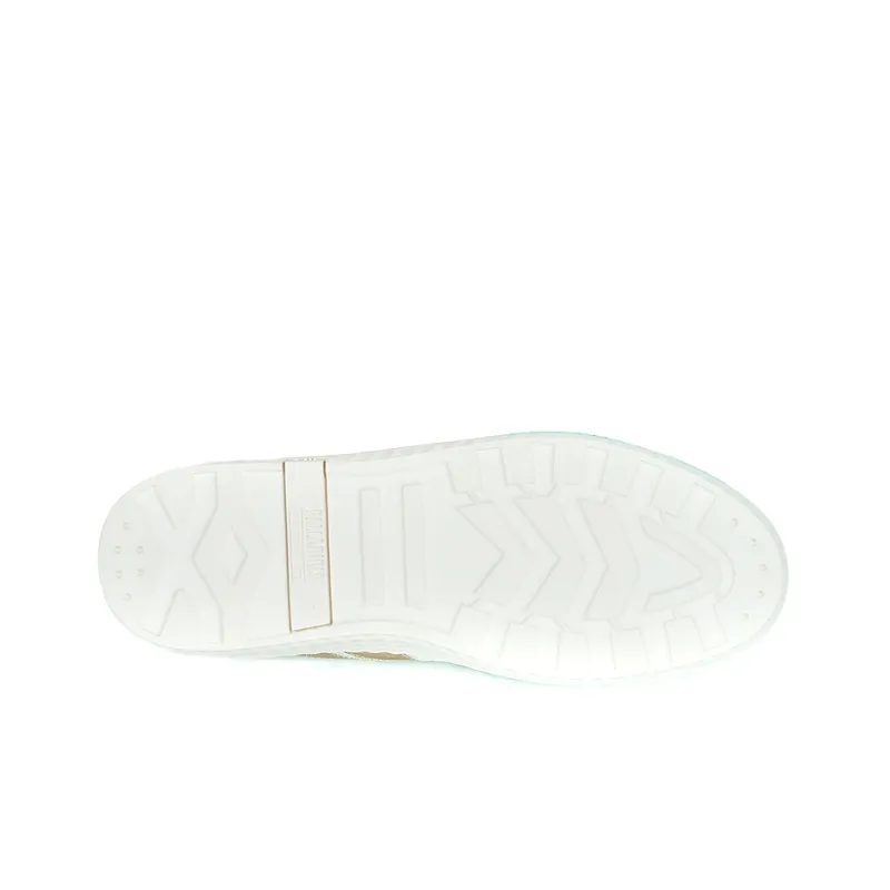 Palladium Skateboard Shoes Women's High-Top White/Gold-4