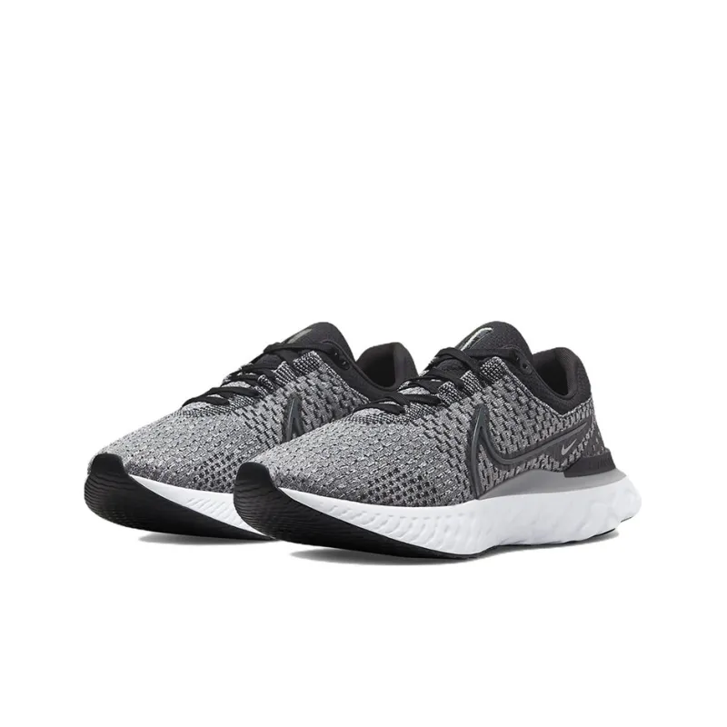 Nike React Infinity Run Flyknit 3 'Black Grey Fog'-2