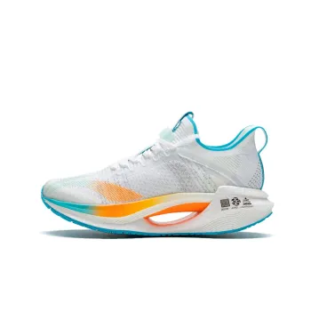 LiNing Jueying Essential 䨻 Cushioning Anti Slip And Wear Resistant Low Top Running Shoes White Blue