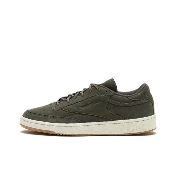 Reebok Club C Skateboard Shoes Men Low-Top Army Green