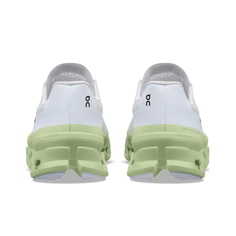 On Running CloudmOnster Glacier Grey Meadow Green Women's-4