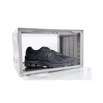 SupBro x New Balance NB 2002R Protection Pack Low Top Running Shoes Unisex Phantom Black Special Edition Shoe Box Set