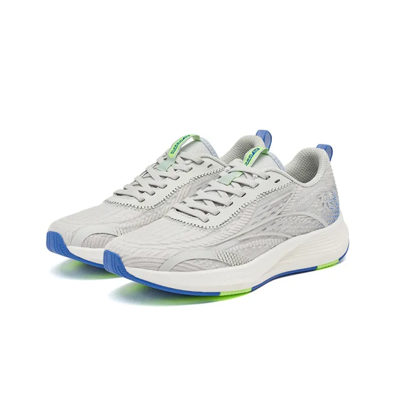 361° Feather Abrasion Resistant Breathable Low Top Running Shoes Men's Gray Blue-2