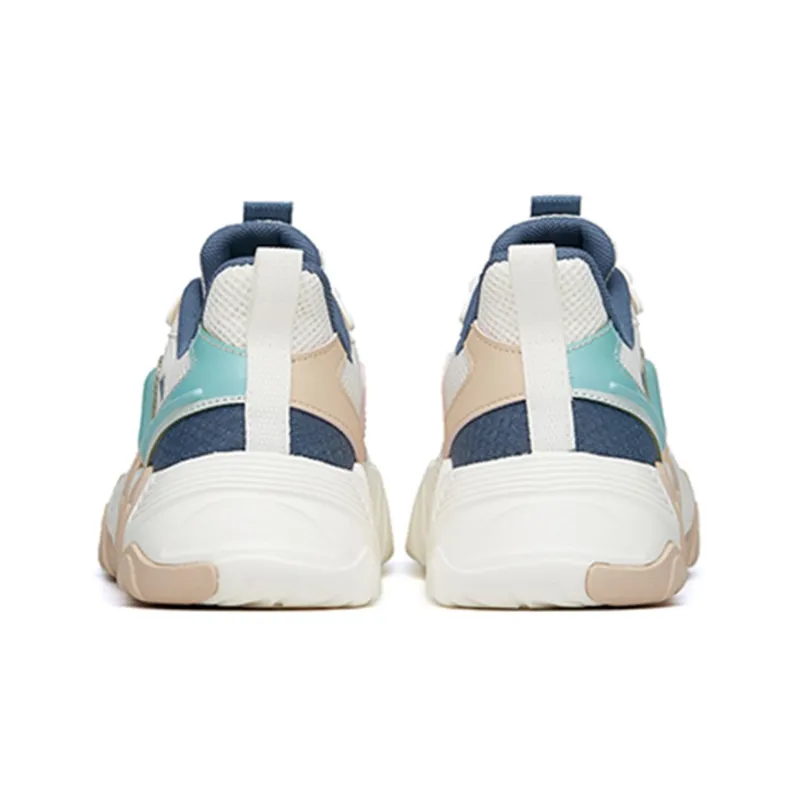Anta Fashion Collection Lightweight Low Top Skateboard Shoes Men's Blue White-4