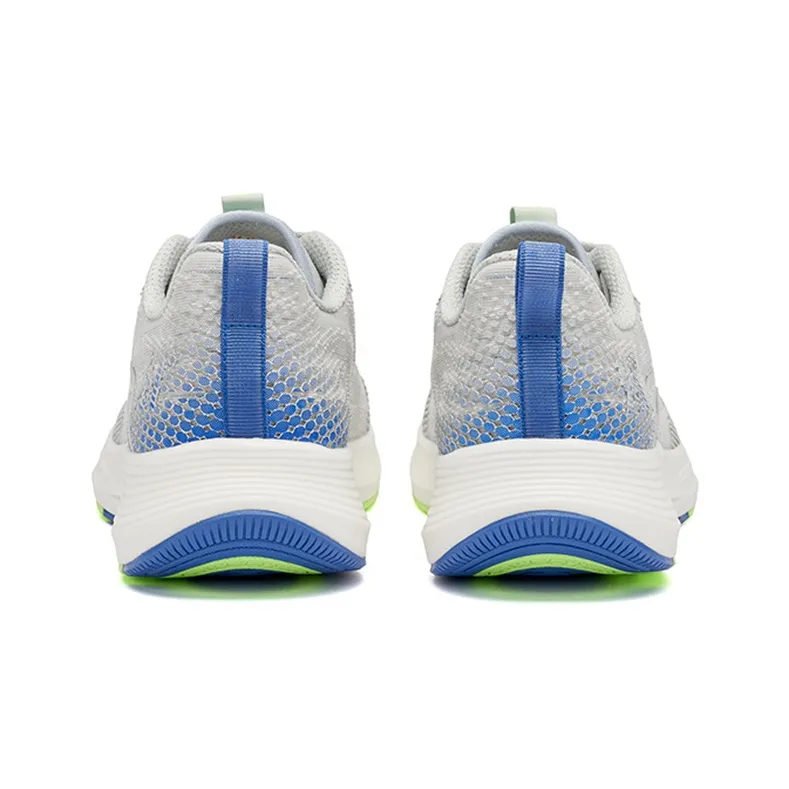 361° Feather Abrasion Resistant Breathable Low Top Running Shoes Men's Gray Blue-3