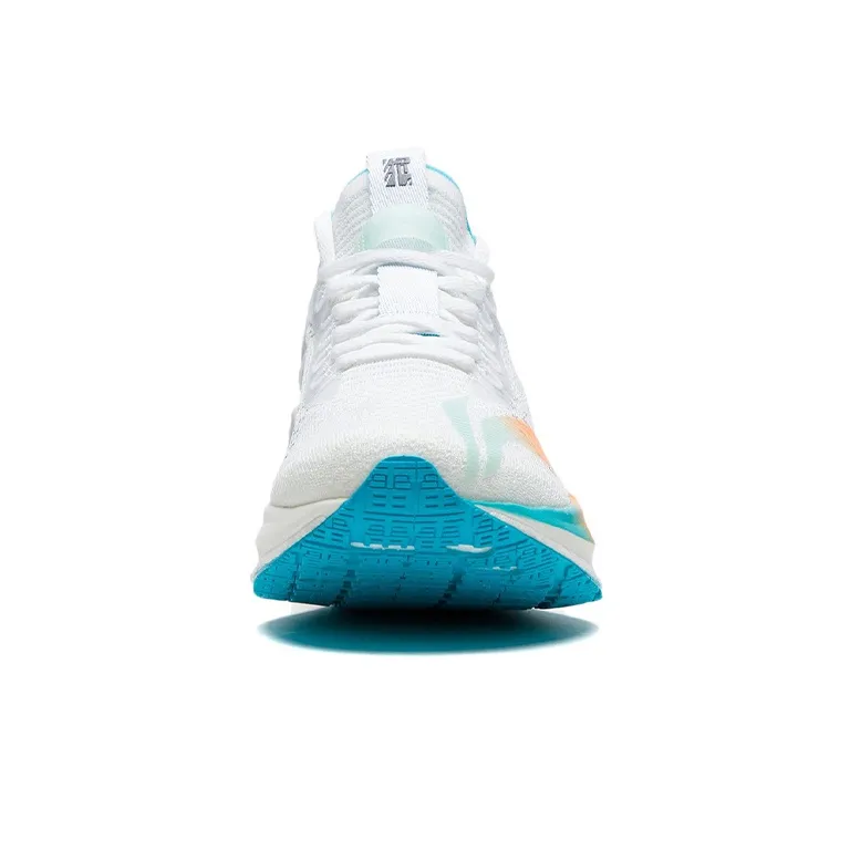 LiNing Jueying Essential 䨻 Cushioning Anti Slip And Wear Resistant Low Top Running Shoes White Blue-4