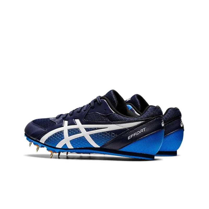 Asics Effort 13 Anti Slip And Wear Resistant Lightweight Low Top Running Shoes Men's Blue White-3