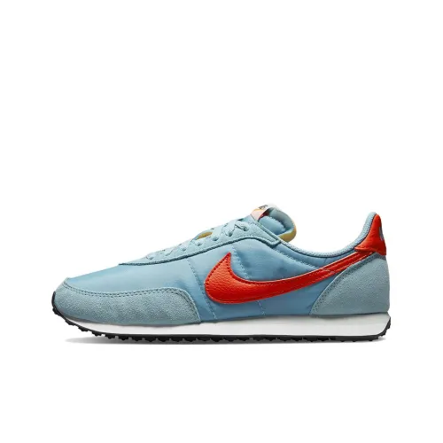 Nike Waffle Trainer 2 Worn Blue Team Orange