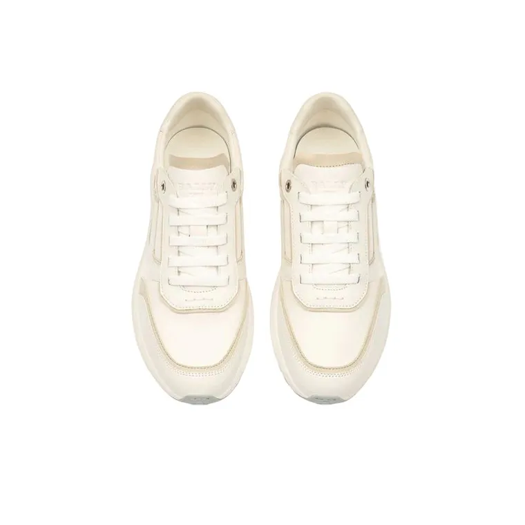 BALLY Cushioning Anti Slip And Wear Resistant Low Top Casual Shoes Women's White-3