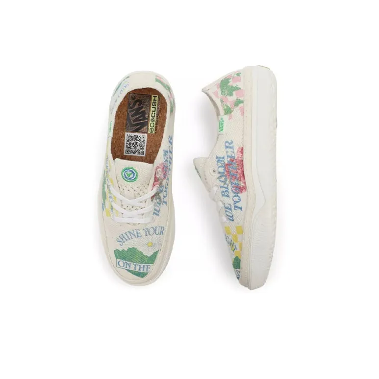 Vans Eco Theory Circle Vee 'White Green Blue'-3