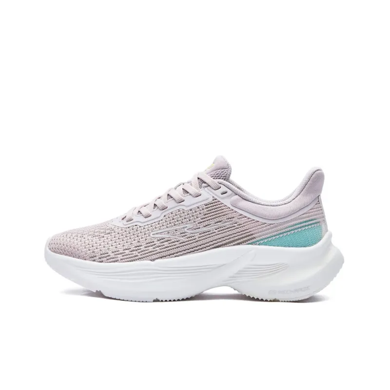 Erke Gallop Anti Slip Wear Resistant Low Top Running Shoes Women's Misty Purple-0