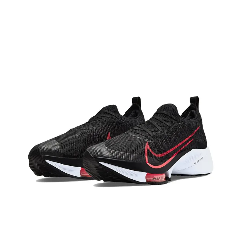 Nike Air Zoom Tempo Next% Flyknit Black Flash Crimson White-1