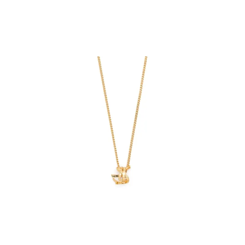 SAINT LAURENT Brass Necklaces Unisex Gold-0