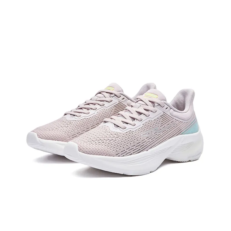 Erke Gallop Anti Slip Wear Resistant Low Top Running Shoes Women's Misty Purple-1
