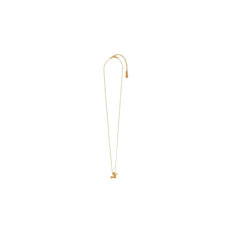 SAINT LAURENT Brass Necklaces Unisex Gold-2