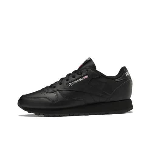 Reebok Classic Leather Core Black Pure Grey Women's