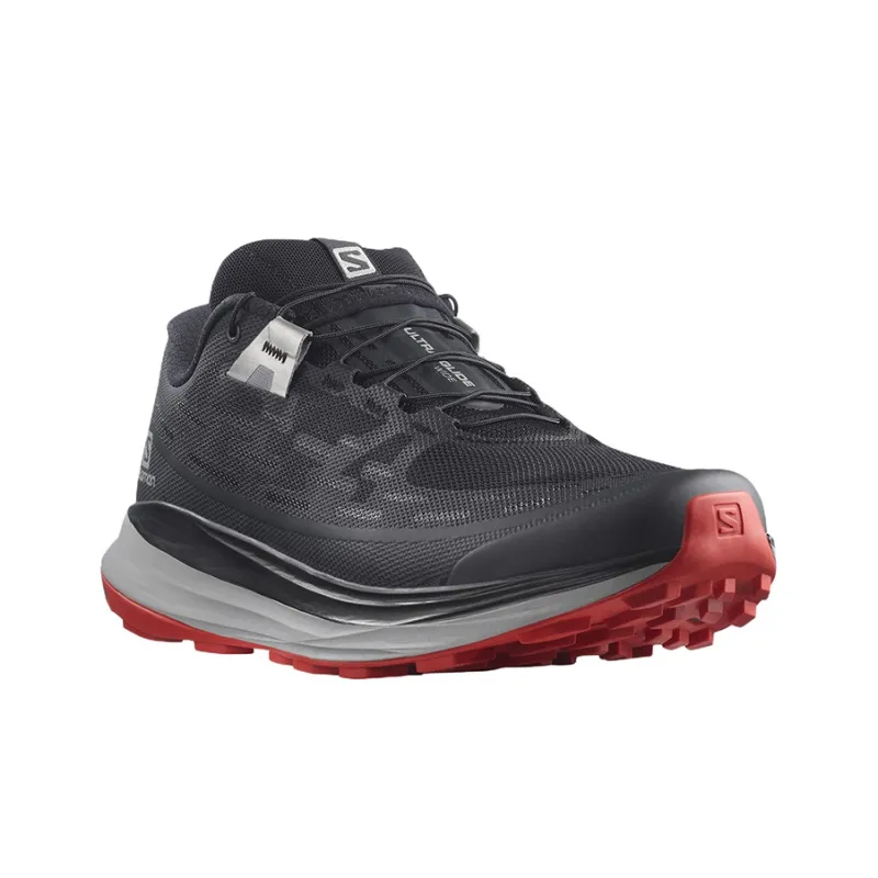 SALOMON Ultra Glide 2 Abrasion Resistant Low Top Trail Running Shoes Men's Black-1